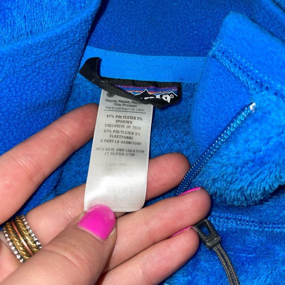 Small women’s blue Patagonia fleece zipper - Picture 3 of 3